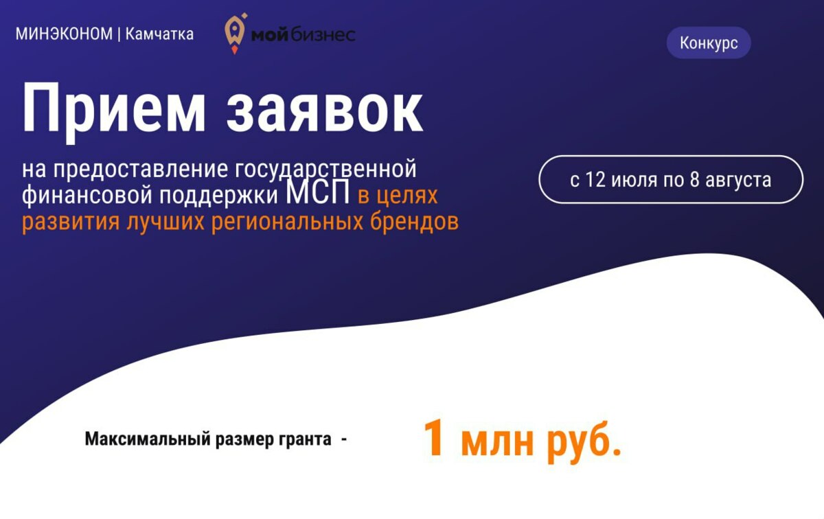 Малый и средний бизнес на Камчатке может получить субсидию на развитие бренда